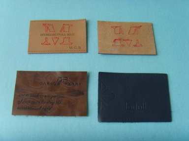 custom brand pu leather patch for clothing